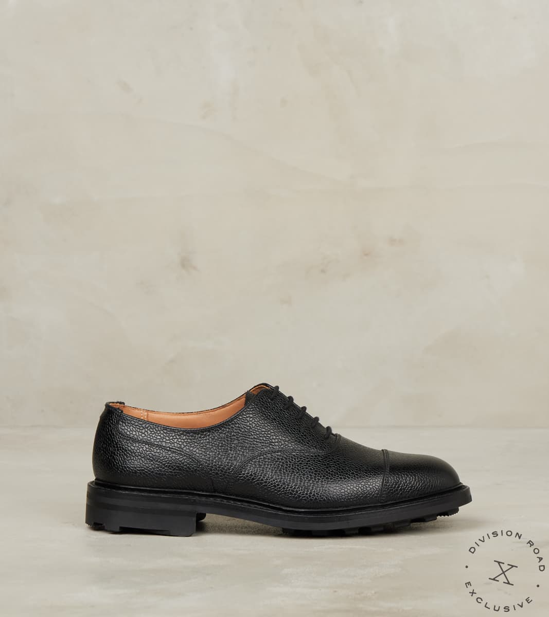 Crockett & Jones x Division Road Exeter - 375 - Ridgeway - Black Scotch Grain Cal…
