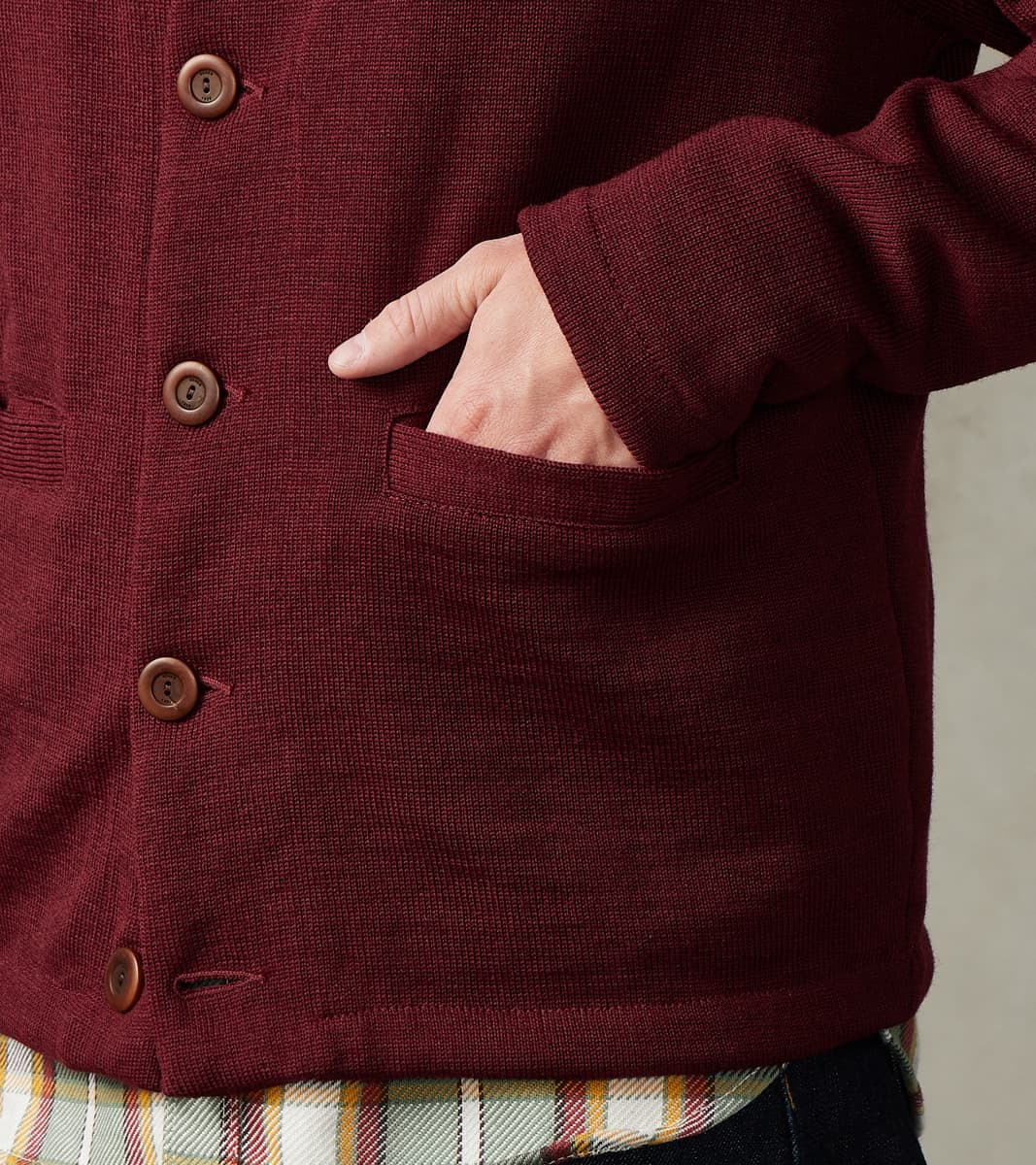 Spring Slouchy Cardigan - Burgundy