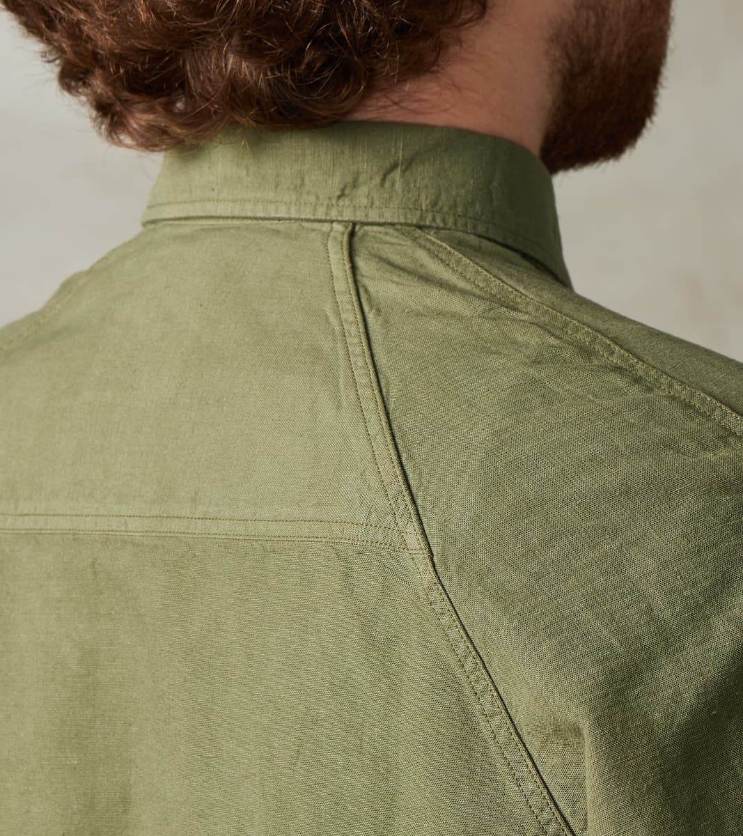 Artist Shirt - Garment Dyed Cotton Hemp - Military Green