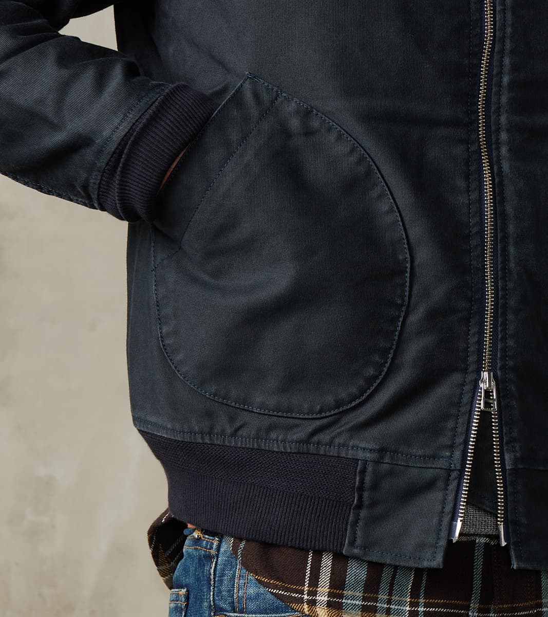 47-NAV - Tanker Jacket - 12oz Navy Whipcord