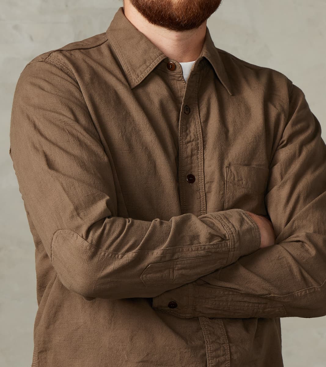 SSS26-ATW Olive Tropical Weather Dobby Shirt