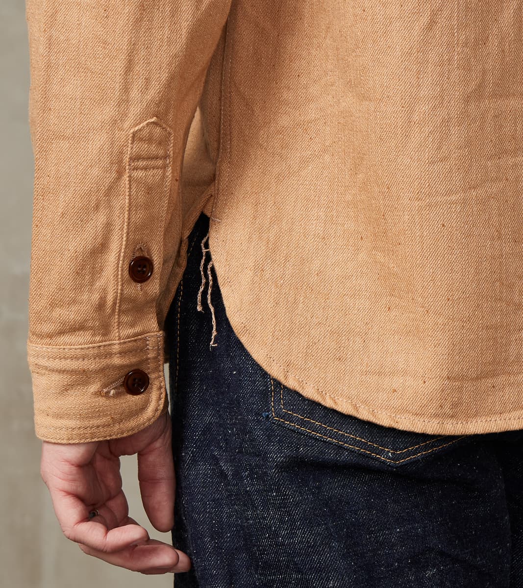 Natural Brown Fox Cotton Twill Workshirt