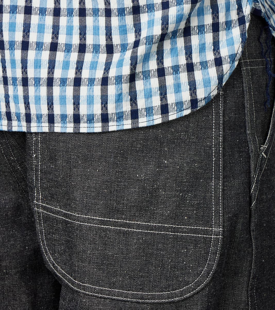 Lot. 717 Denim Painter Pants - Wide Straight - Raw Green Cast Indigo
