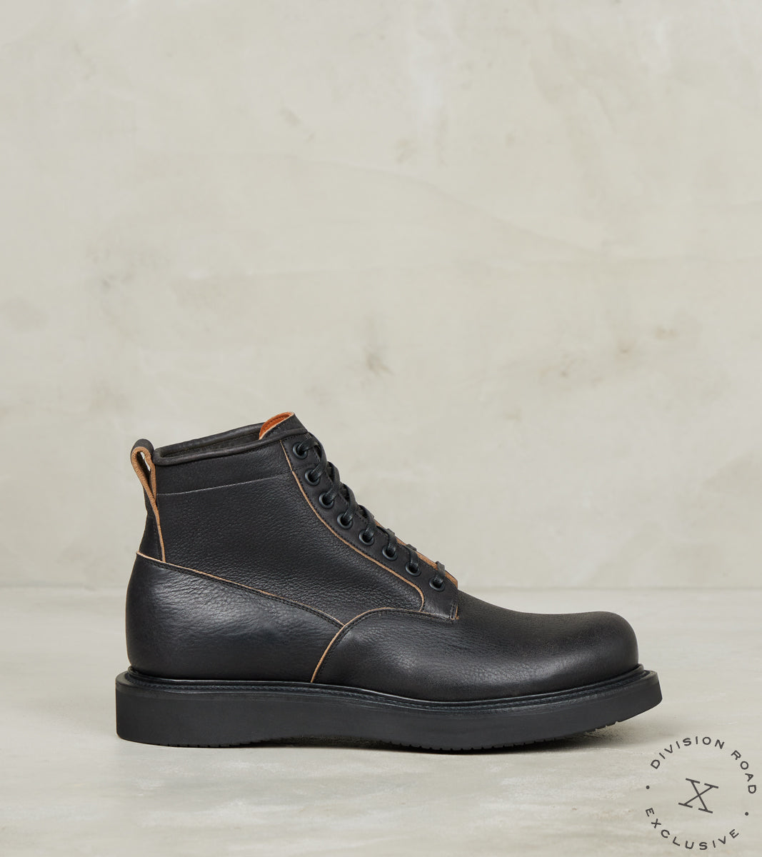 Viberg x Division Road Scout Boot - 2040 - Vibram 2021 - Horween Black Washed CXL