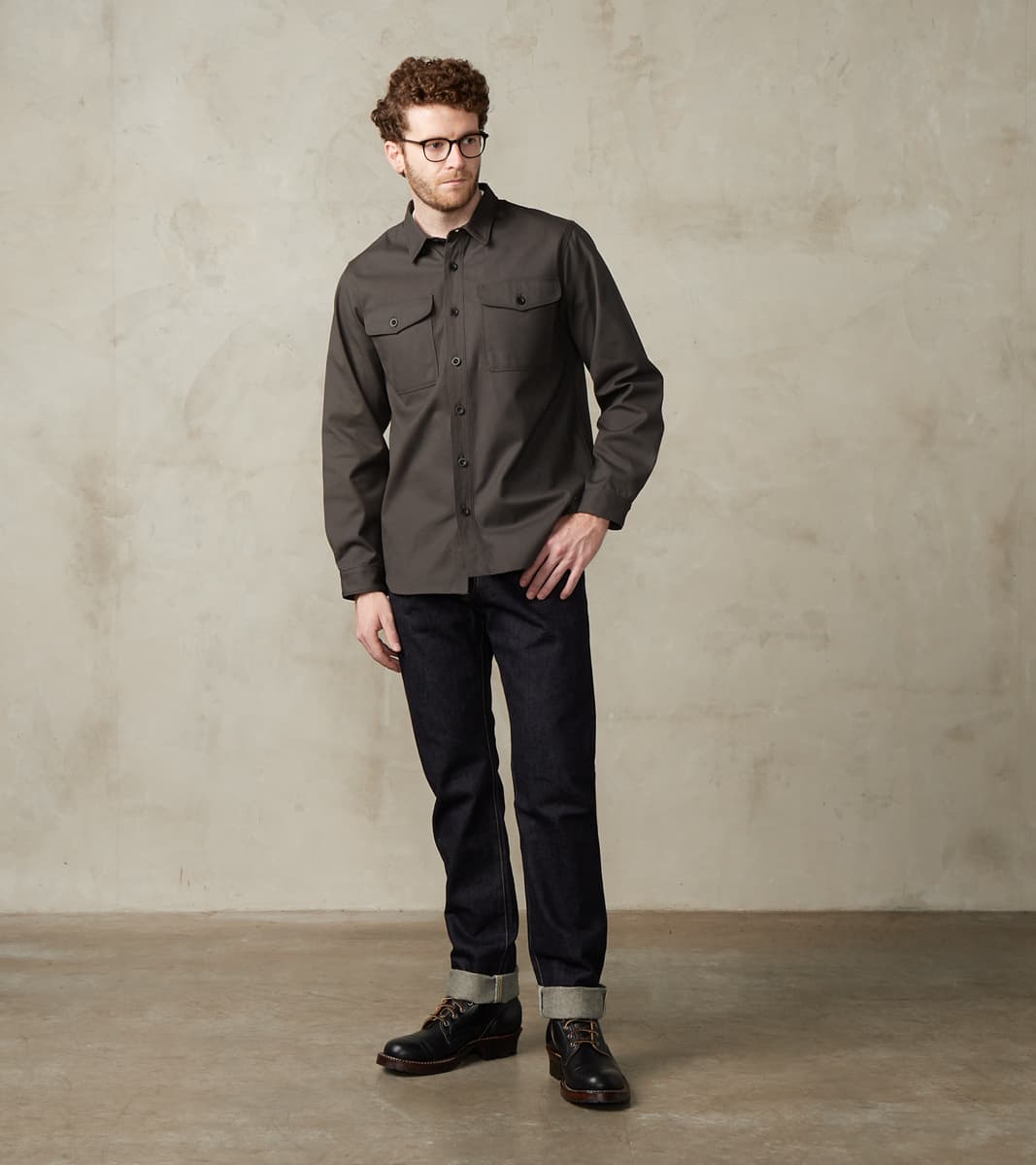 888S-142 - High Rise Relaxed Tapered - 14oz Indigo