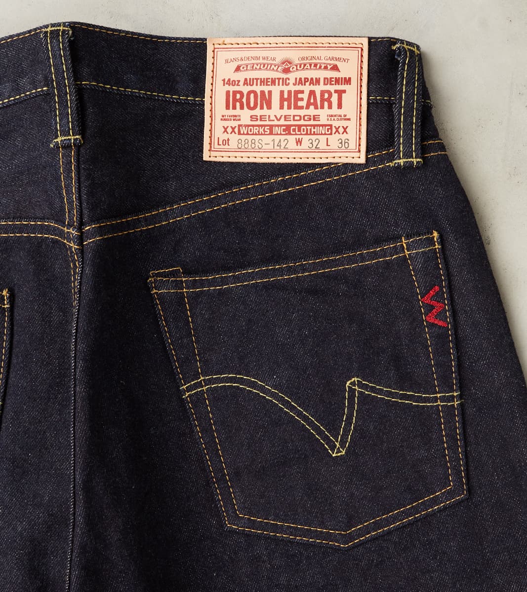 888S-142 - High Rise Relaxed Tapered - 14oz Indigo