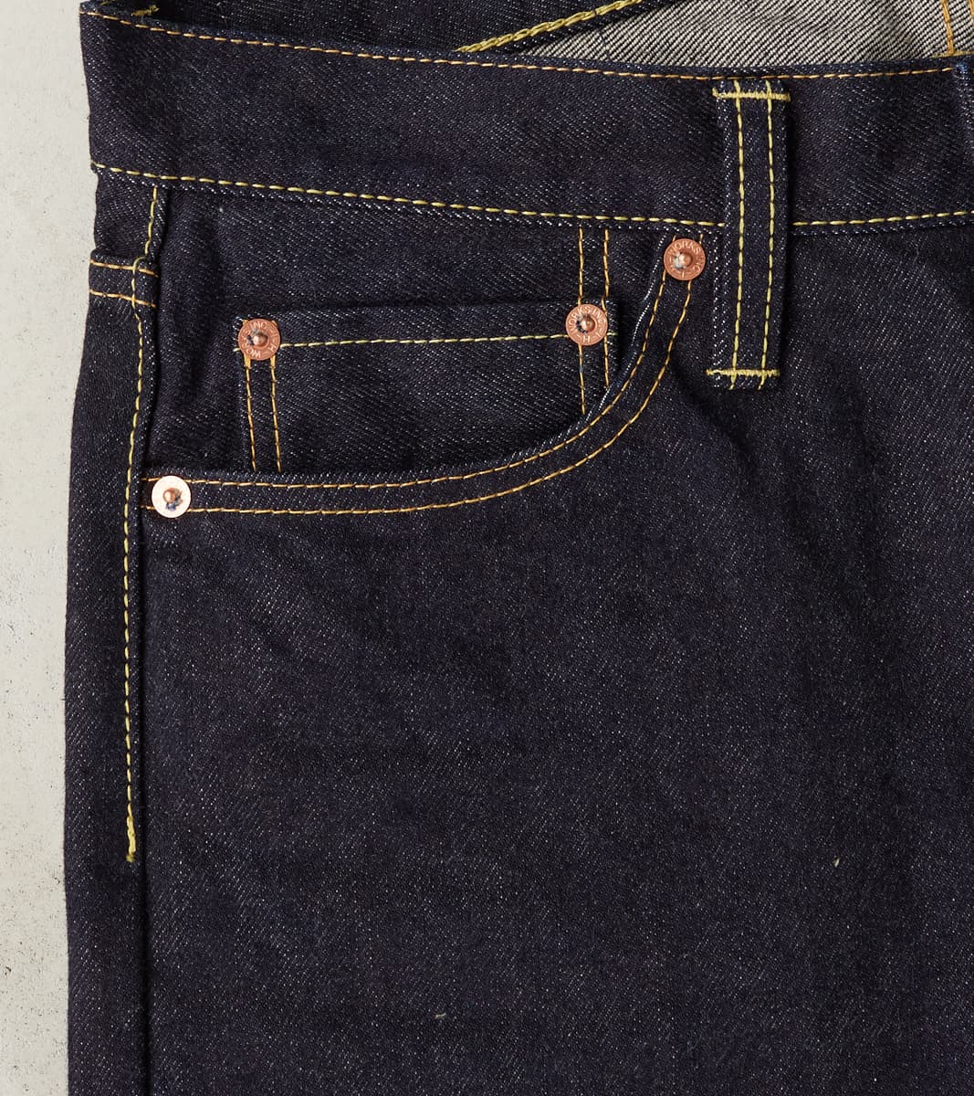 888S-142 - High Rise Relaxed Tapered - 14oz Indigo
