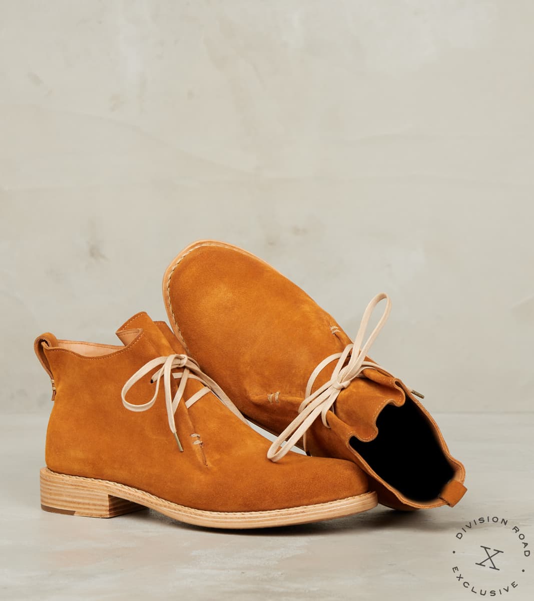 Double Fold - Leather ASP Sole - Clay Calf Suede