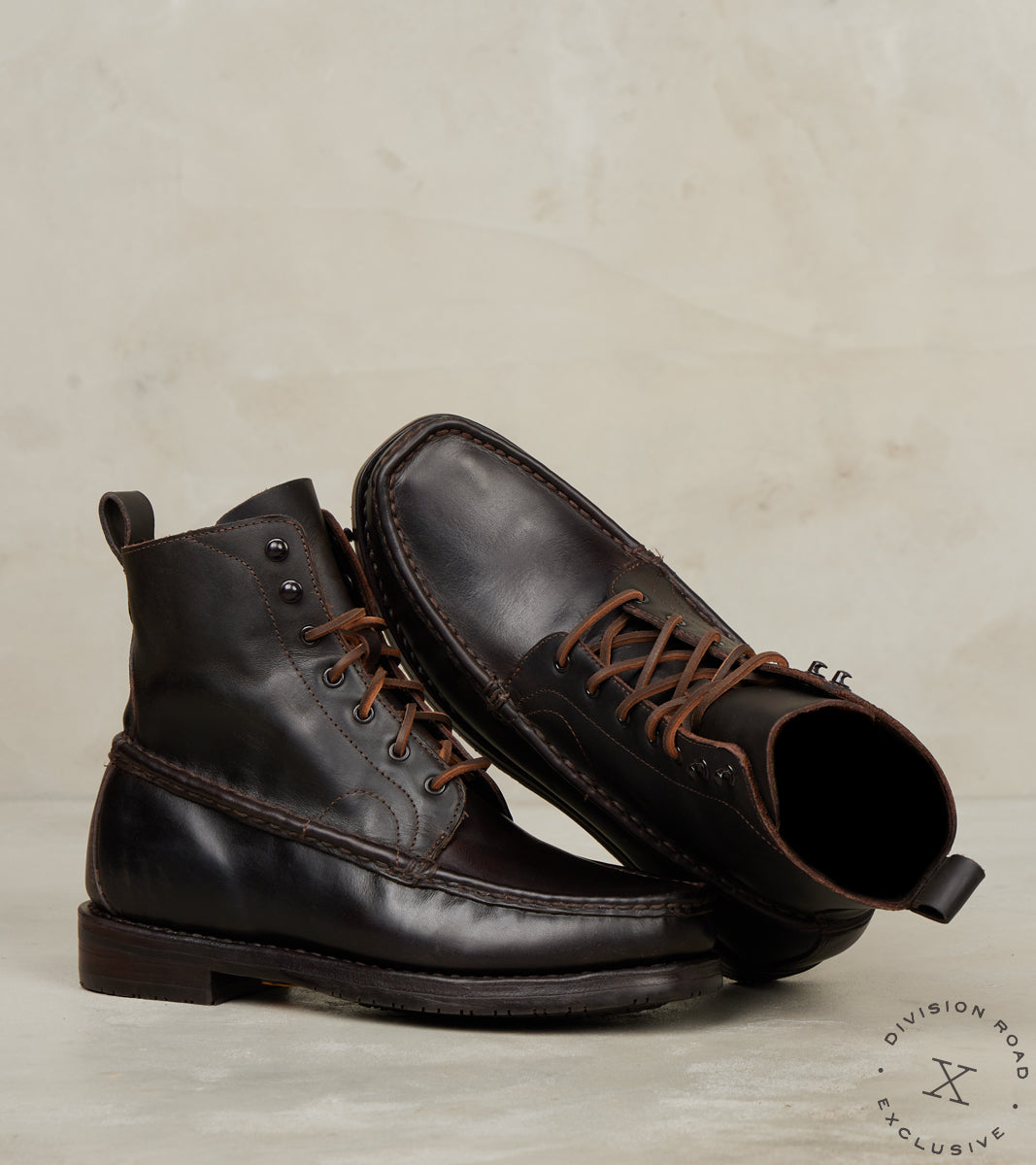 Hunter Moc - Vibram ASP Neo Lug - Heinen Espresso Brown