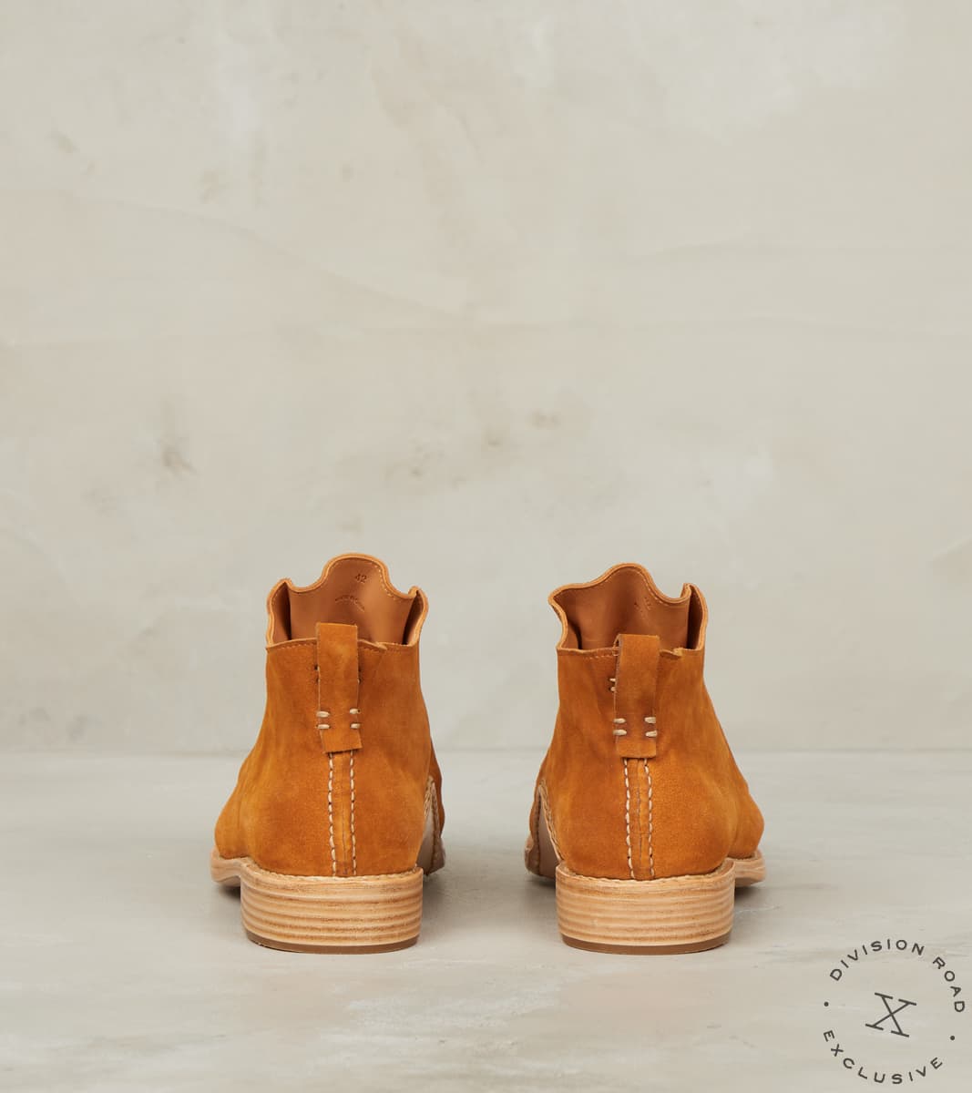 Double Fold - Leather ASP Sole - Clay Calf Suede