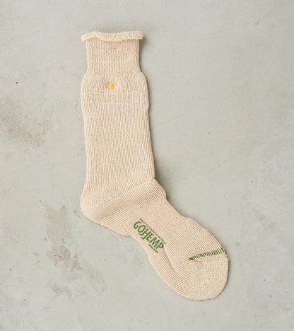 Anonymous Ism Go Hemp Organic Cotton Thick Pile Crew - Wheat