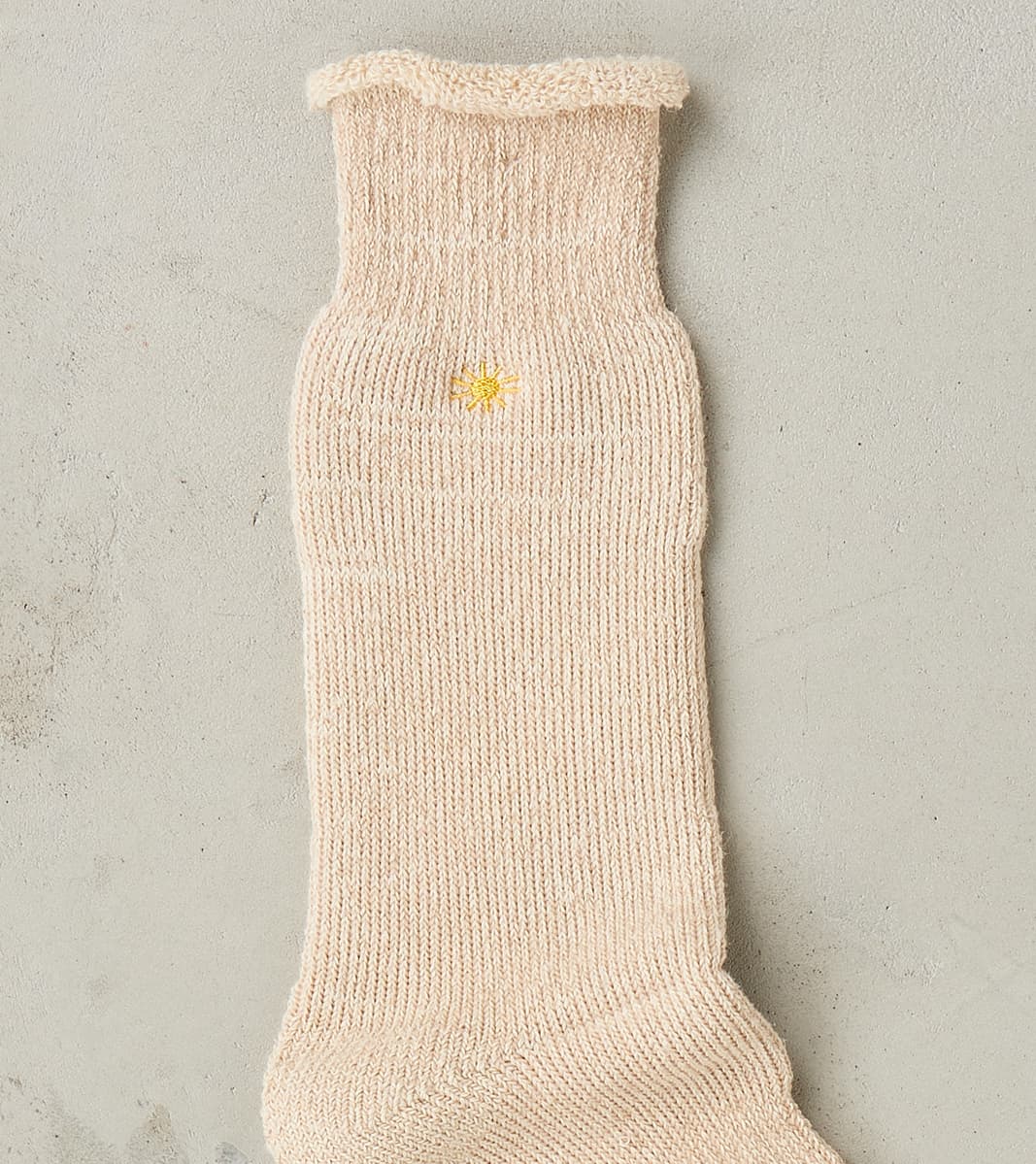 Go Hemp Organic Cotton Thick Pile Crew - Wheat