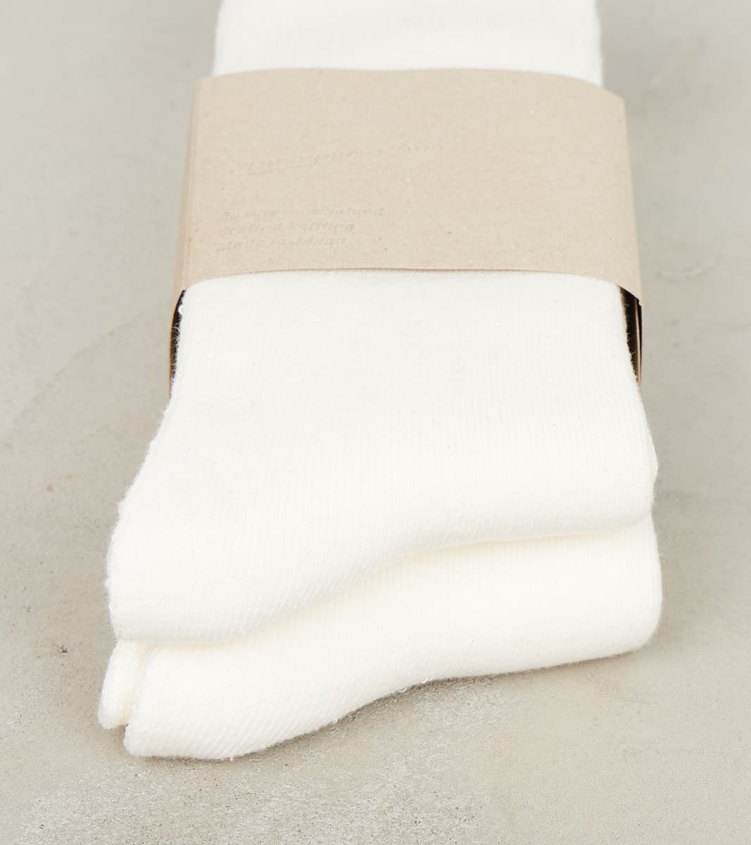 Full Pile Cotton Crew - 2 Pack - Off White