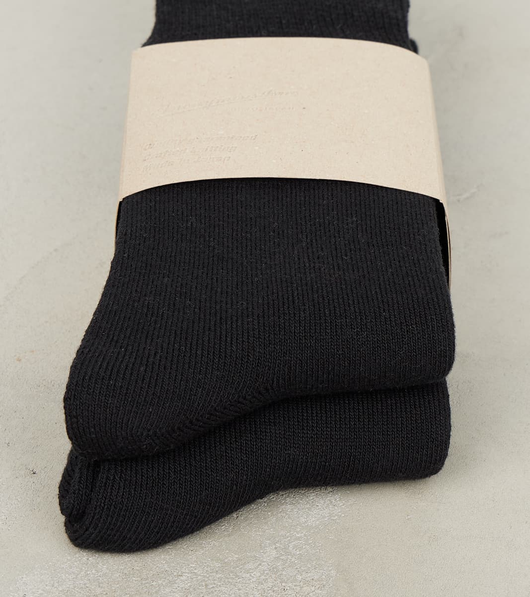 Full Pile Cotton Crew - 2 Pack - Black