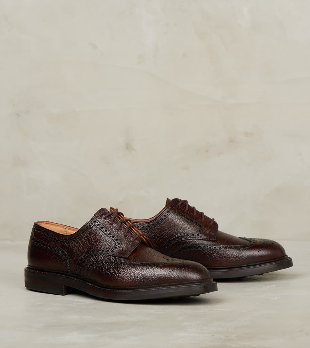 Crockett & Jones Pembroke - 325 - Dainite - Dark Brown Scotch Grain Ca…