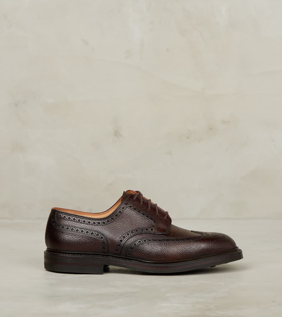 Crockett & Jones Pembroke - 325 - Dainite - Dark Brown Scotch Grain Ca…