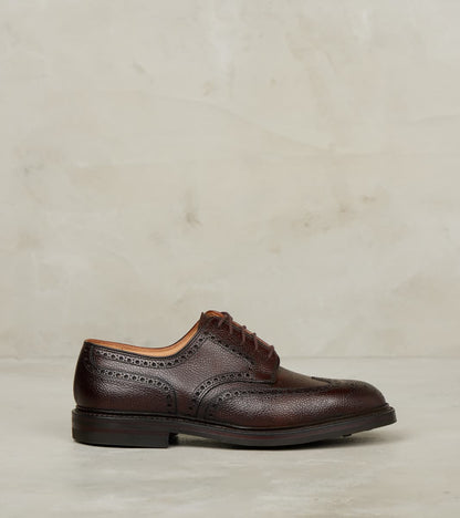 Crockett & Jones Pembroke - 325 - Dainite - Dark Brown Scotch Grain Ca…
