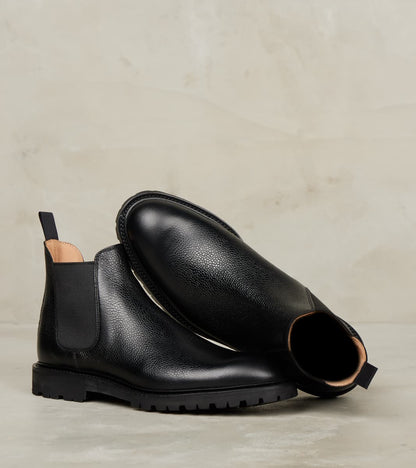 Chelsea 11 - 335 - Vibram Carrarmato - Black Scotch Grain Calf