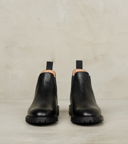 Chelsea 11 - 335 - Vibram Carrarmato - Black Scotch Grain Calf