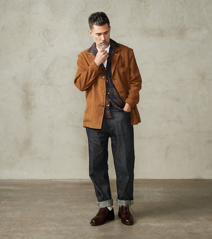 De Bonne Facture Belgium Linen & Wool Traveler Jacket - Cinnamon