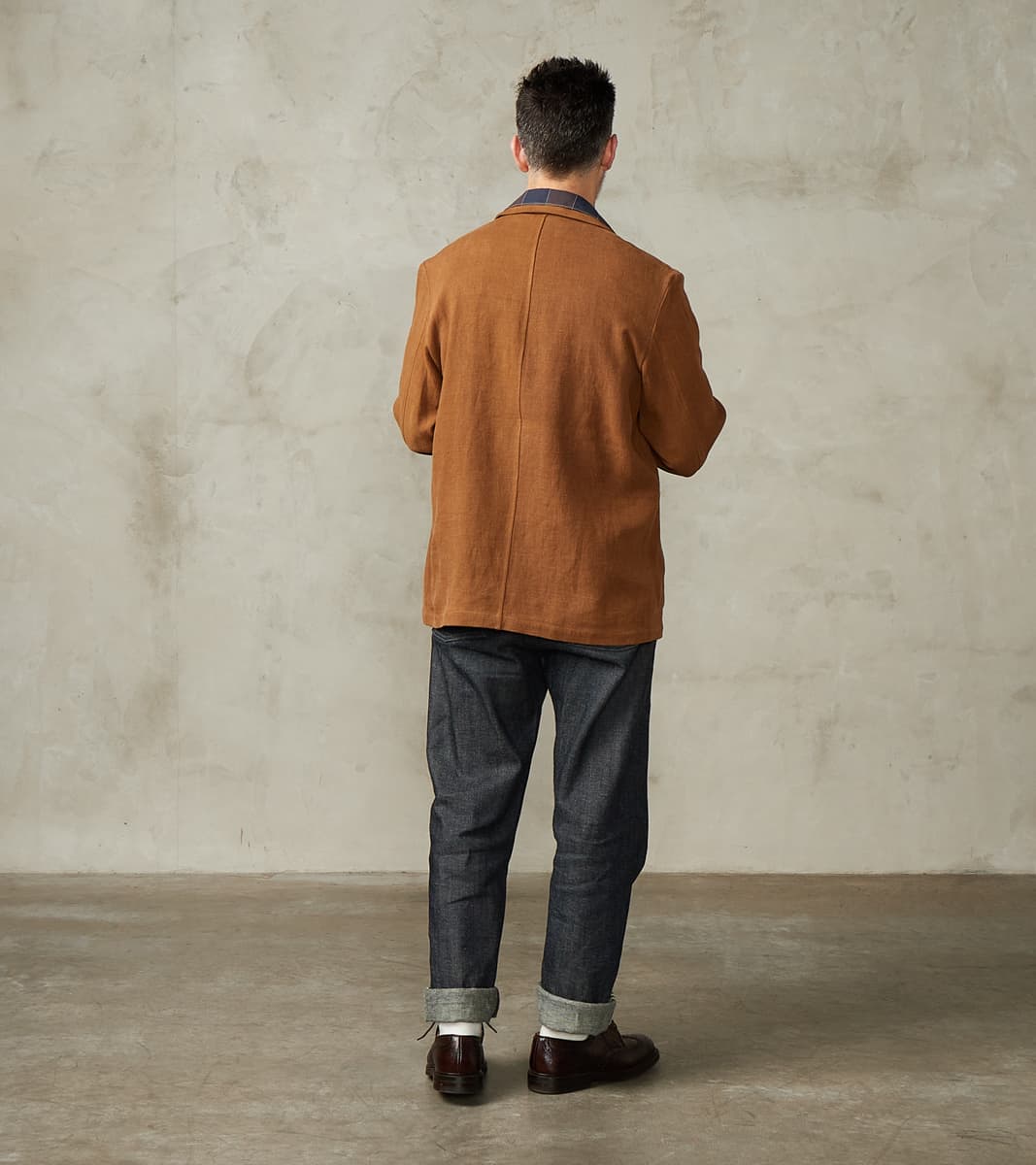 Belgium Linen & Wool Traveler Jacket - Cinnamon