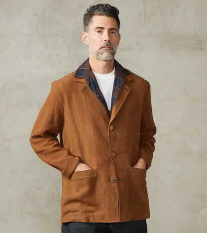 Belgium Linen & Wool Traveler Jacket - Cinnamon