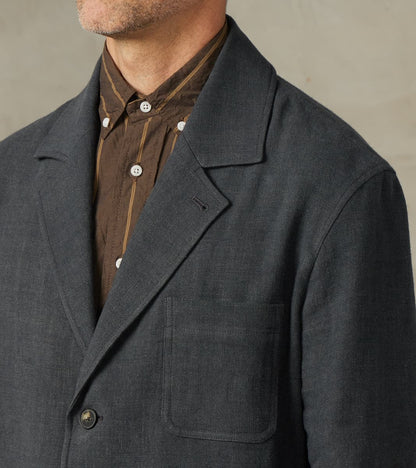 Belgium Linen & Wool Traveler Jacket - Anthracite