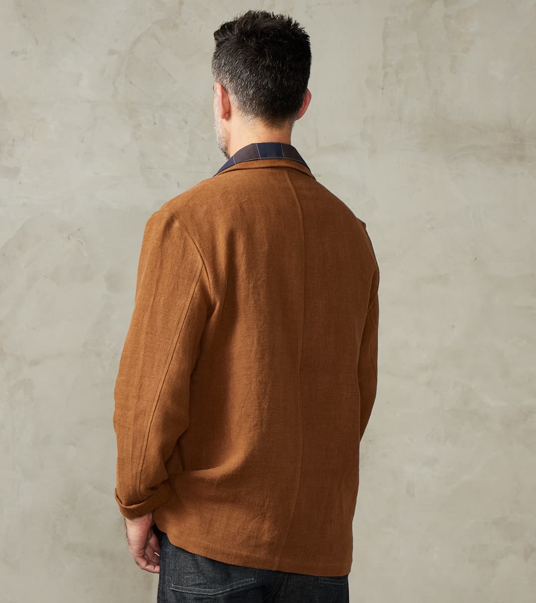 Belgium Linen & Wool Traveler Jacket - Cinnamon