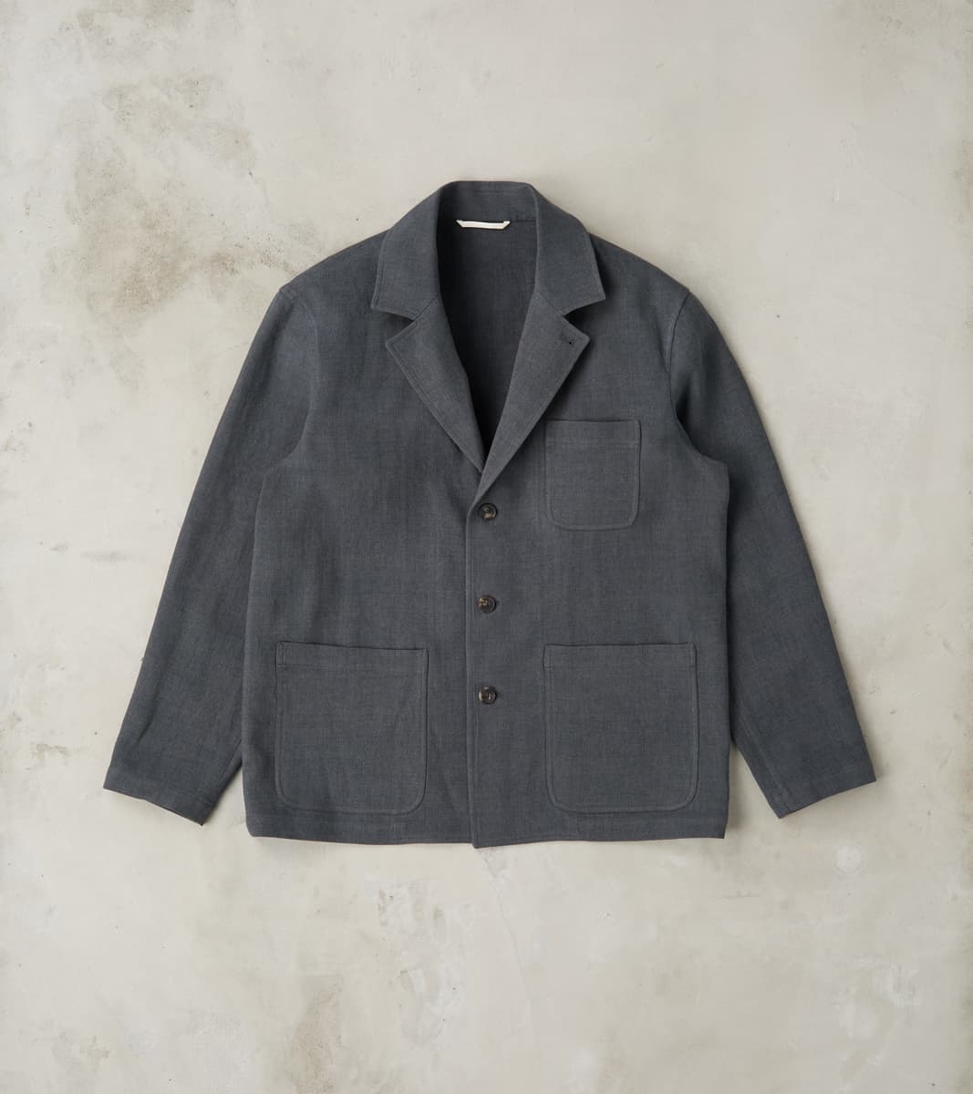 De Bonne Facture Belgium Linen & Wool Traveler Jacket - Anthracite