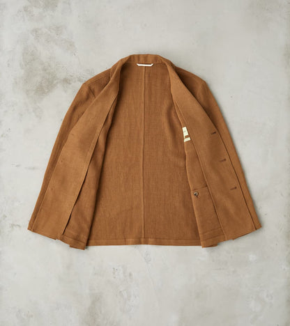 Belgium Linen & Wool Traveler Jacket - Cinnamon