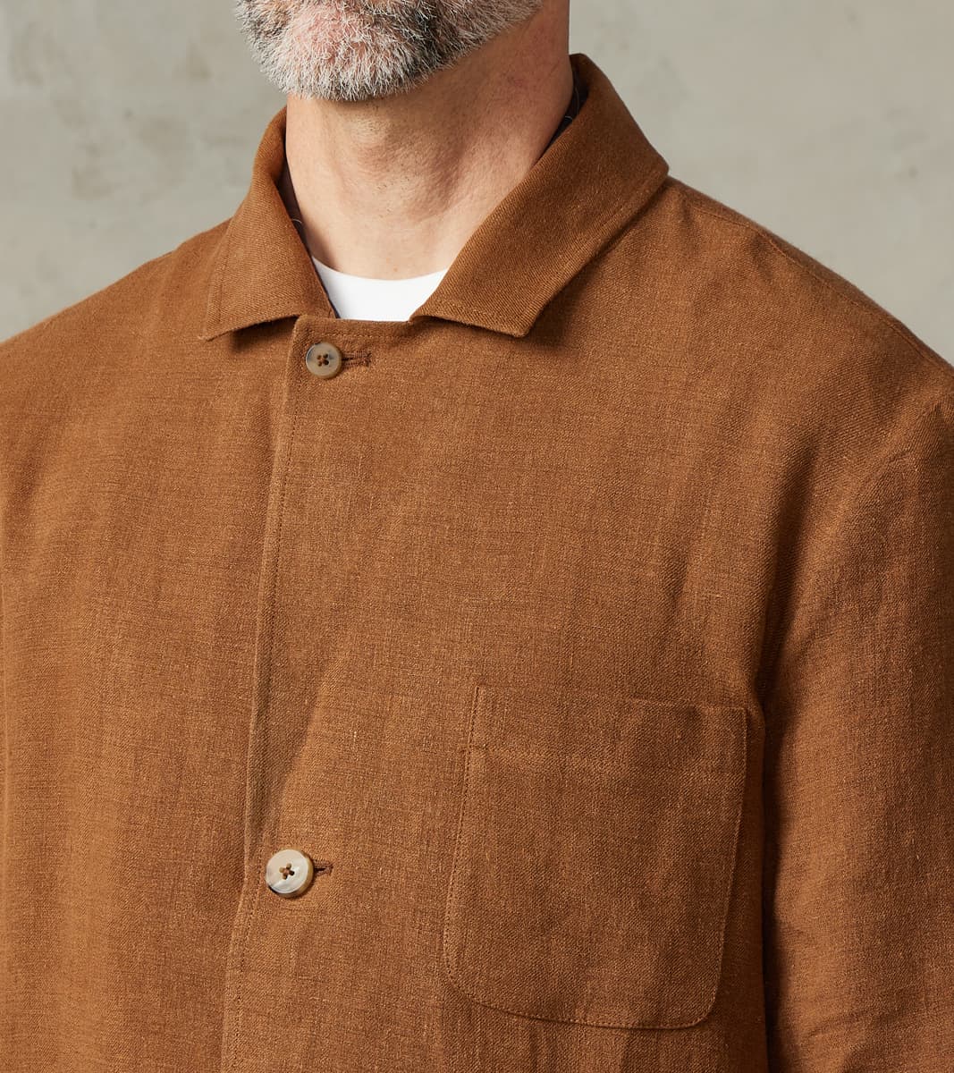 Belgium Linen & Wool Traveler Jacket - Cinnamon