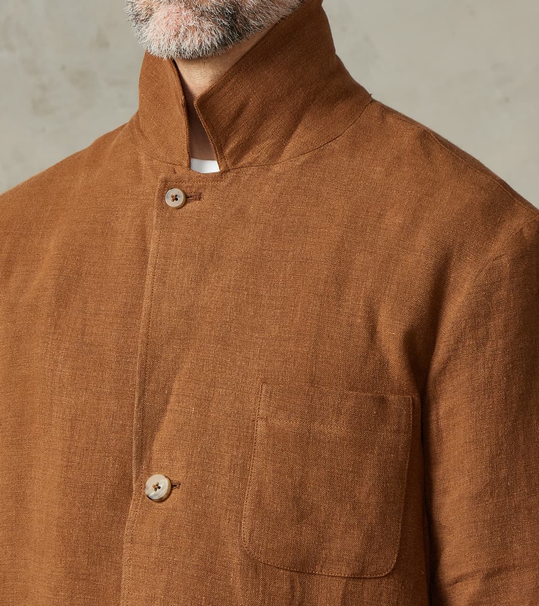 Belgium Linen & Wool Traveler Jacket - Cinnamon