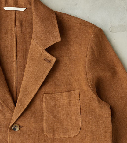 Belgium Linen & Wool Traveler Jacket - Cinnamon