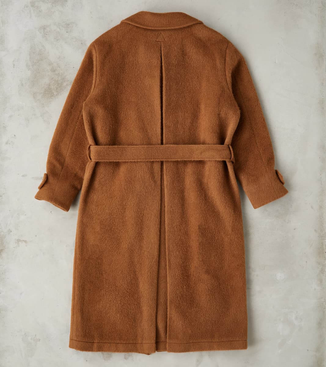 Italian Wool Alpaca Mohair Cloth Overcoat - Pecan