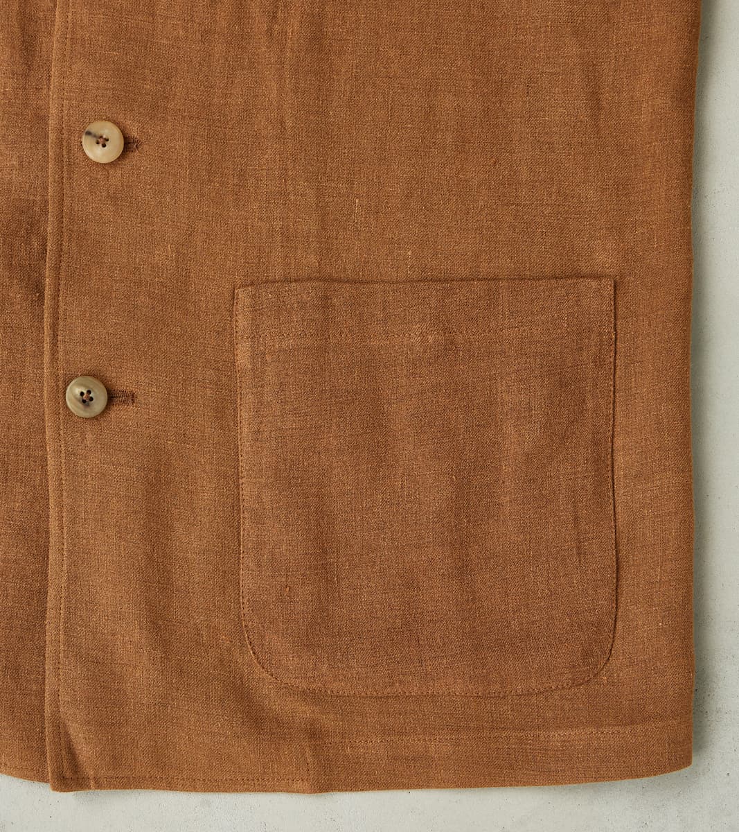 Belgium Linen & Wool Traveler Jacket - Cinnamon