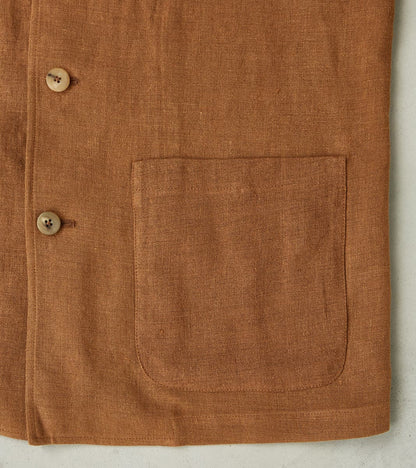 Belgium Linen & Wool Traveler Jacket - Cinnamon