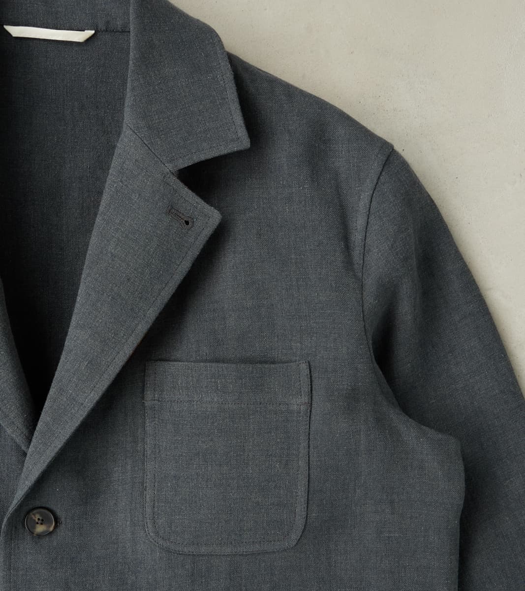 Belgium Linen & Wool Traveler Jacket - Anthracite