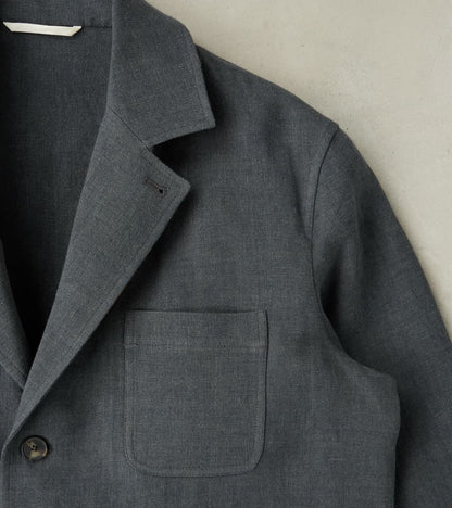 Belgium Linen & Wool Traveler Jacket - Anthracite