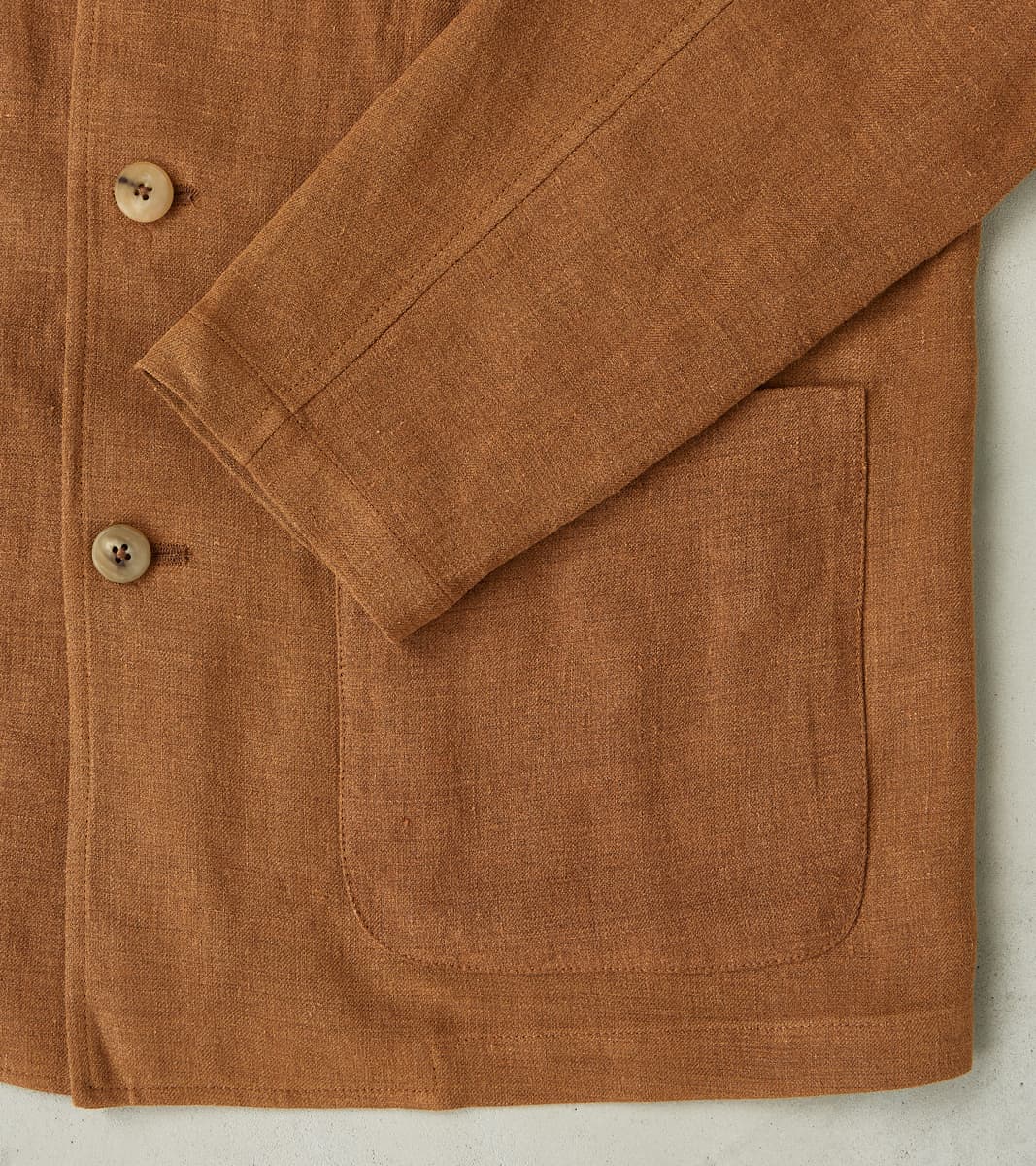 Belgium Linen & Wool Traveler Jacket - Cinnamon