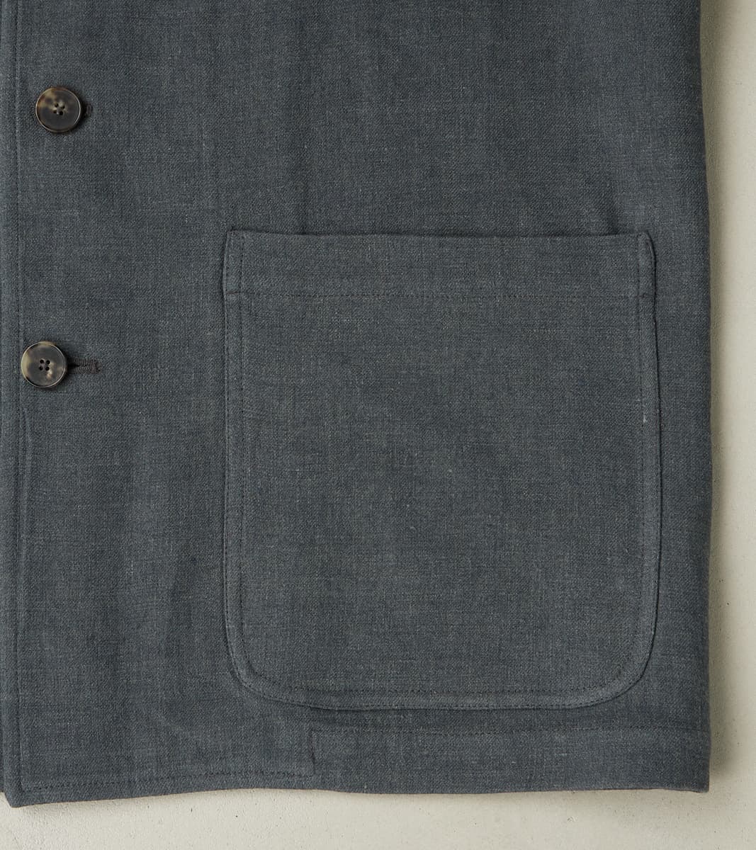 Belgium Linen & Wool Traveler Jacket - Anthracite