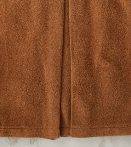 Italian Wool Alpaca Mohair Cloth Overcoat - Pecan