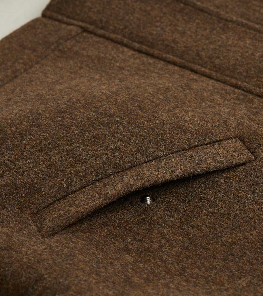 Austrian Wool Cloth Drivers Jacket - Chocolate Brown