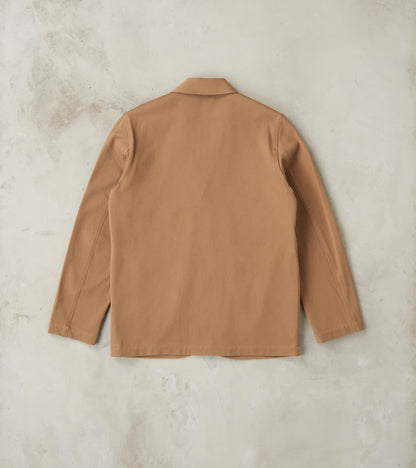 Natural Plant Dyed Italian Twill Geography Teacher Jacket - Coffee