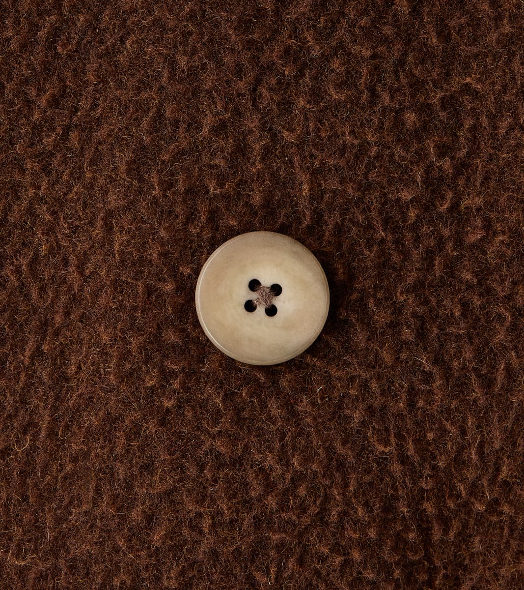 Italian Wool Ratine Cloth Marcel Lassance Redingote Coat - Coffee Brown