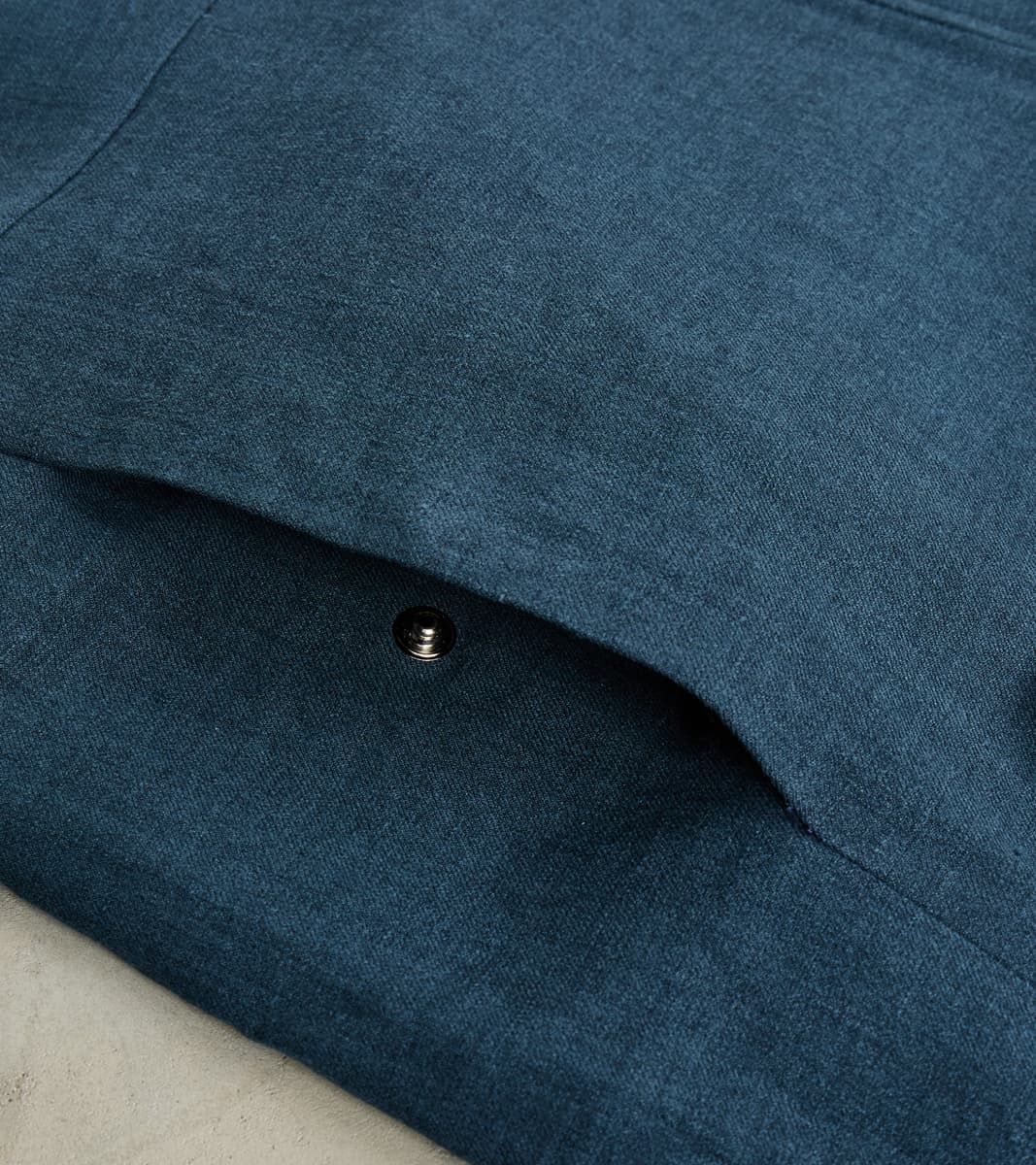 Belgium Linen & Wool Student Jacket - Prussian Blue