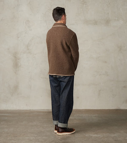 Italian Boiled Wool Alpine Jacket - Ash Brown