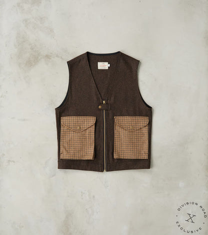 Dehen 1920 x Division Road Cargo Vest - Moon Chocolate Herringbone & Fox Harvest …