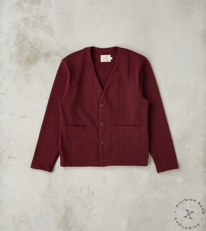 Dehen 1920 x Division Road Spring Slouchy Cardigan - Burgundy