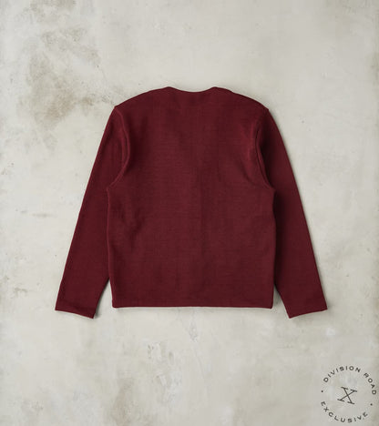 Spring Slouchy Cardigan - Burgundy