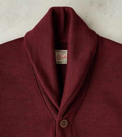 Shawl Cardigan - Burgundy